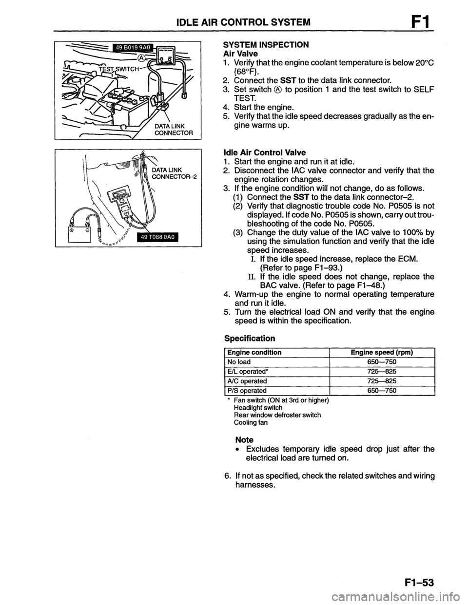 MAZDA MX-6 1996  Workshop Manual 