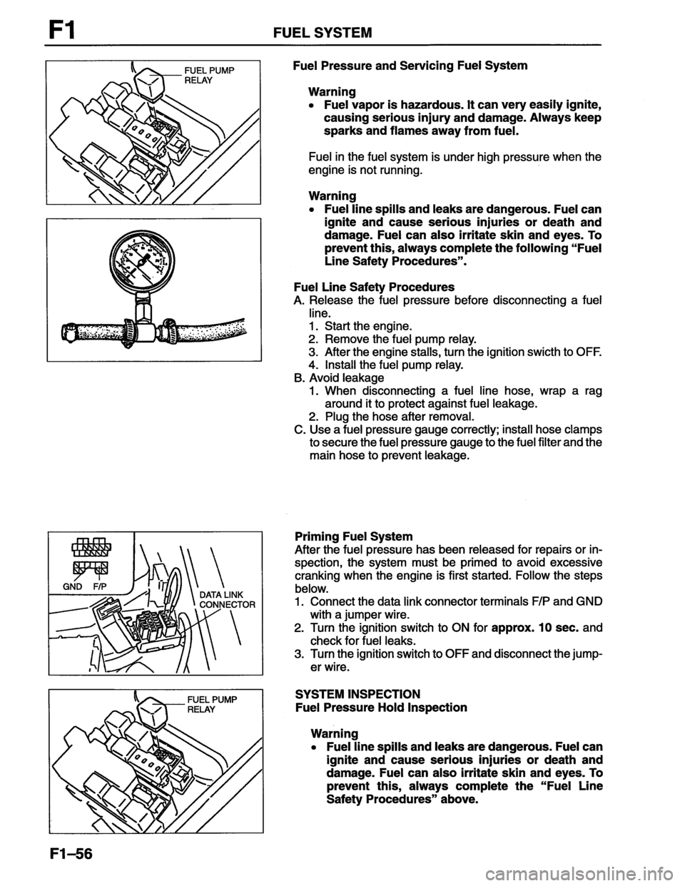 MAZDA MX-6 1996  Workshop Manual 