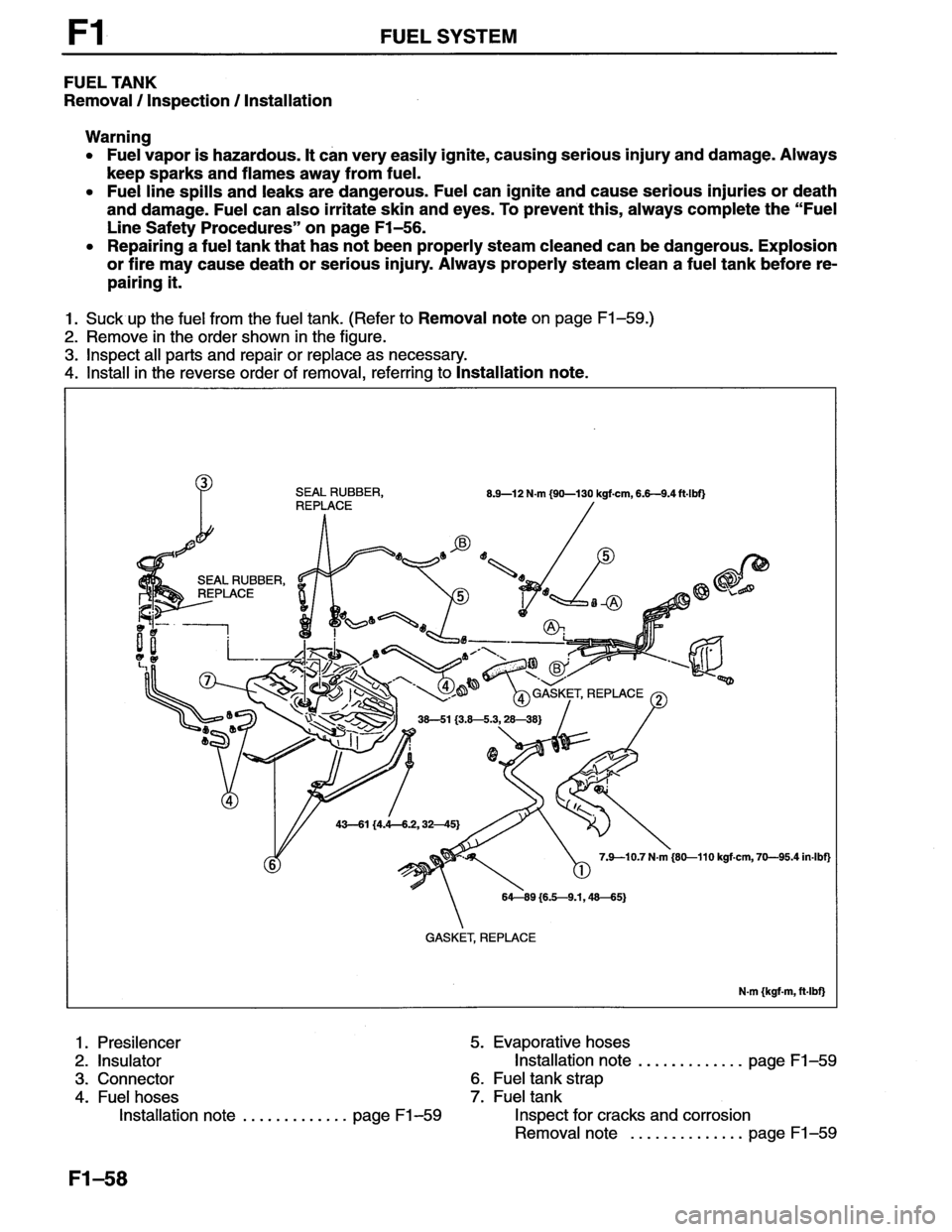 MAZDA MX-6 1996  Workshop Manual 