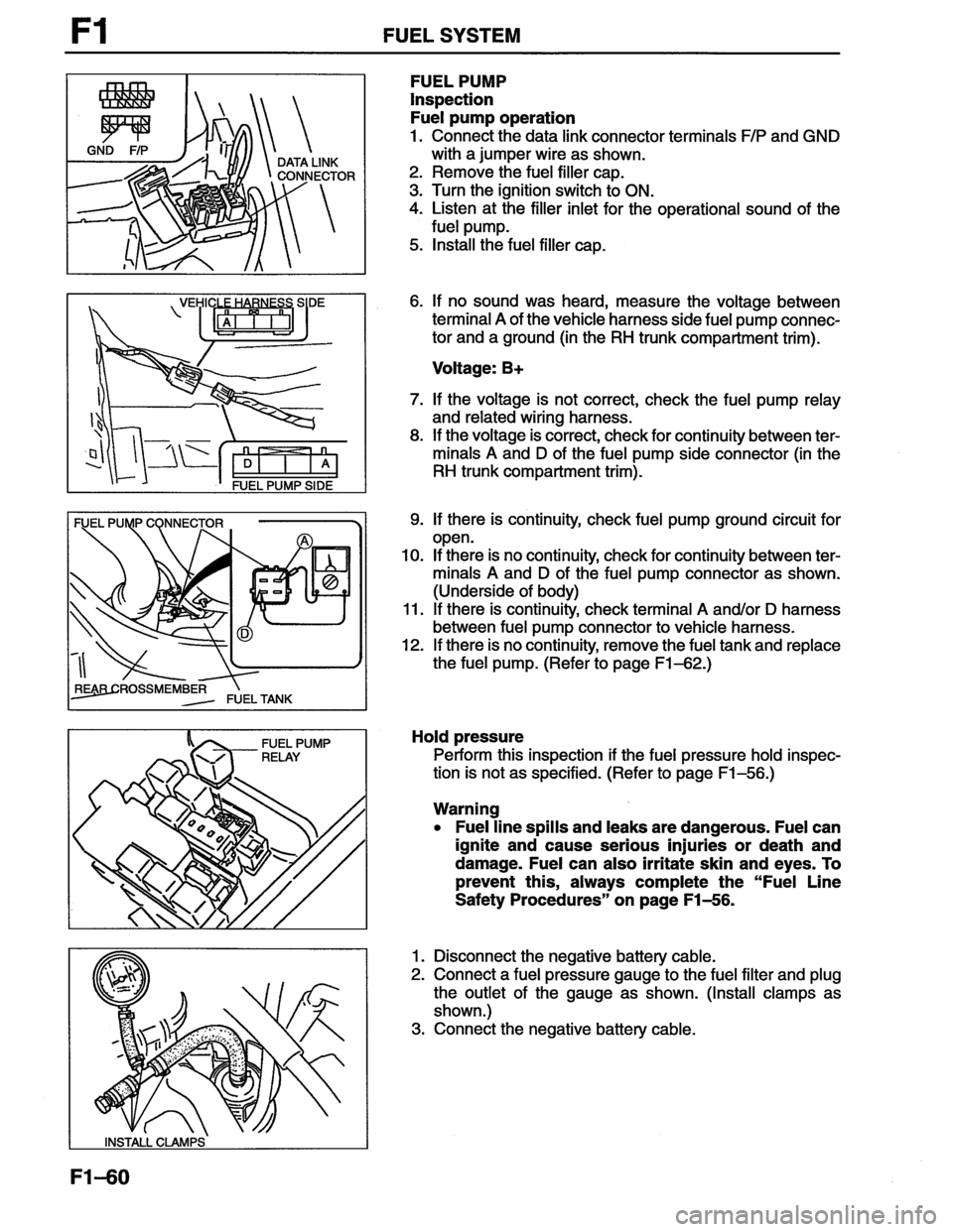 MAZDA MX-6 1996  Workshop Manual 