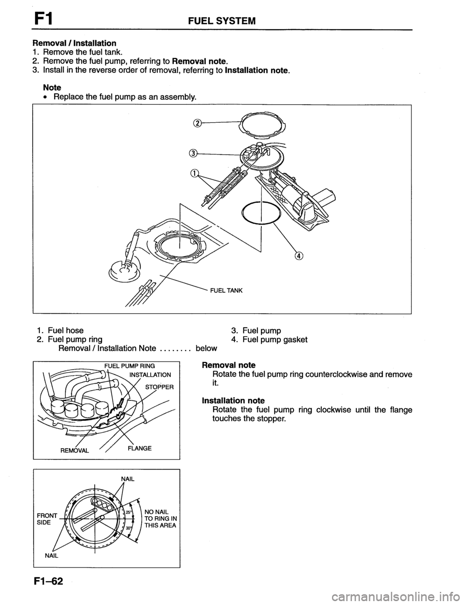 MAZDA MX-6 1996  Workshop Manual 
