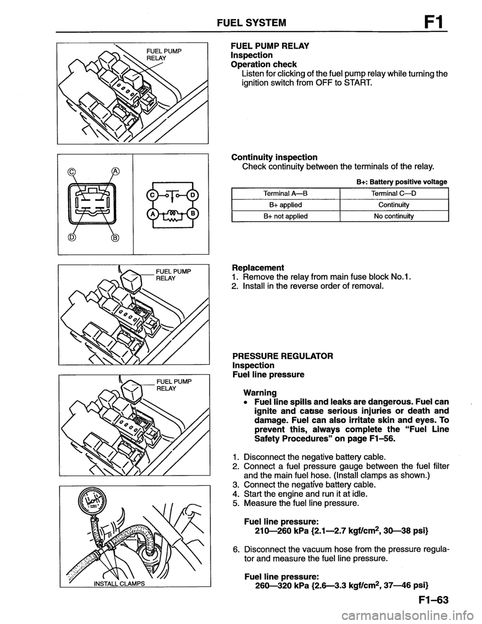 MAZDA MX-6 1996  Workshop Manual 