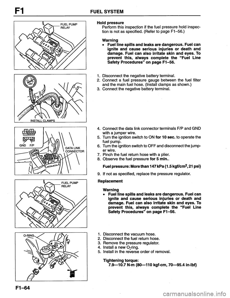 MAZDA MX-6 1996  Workshop Manual 
