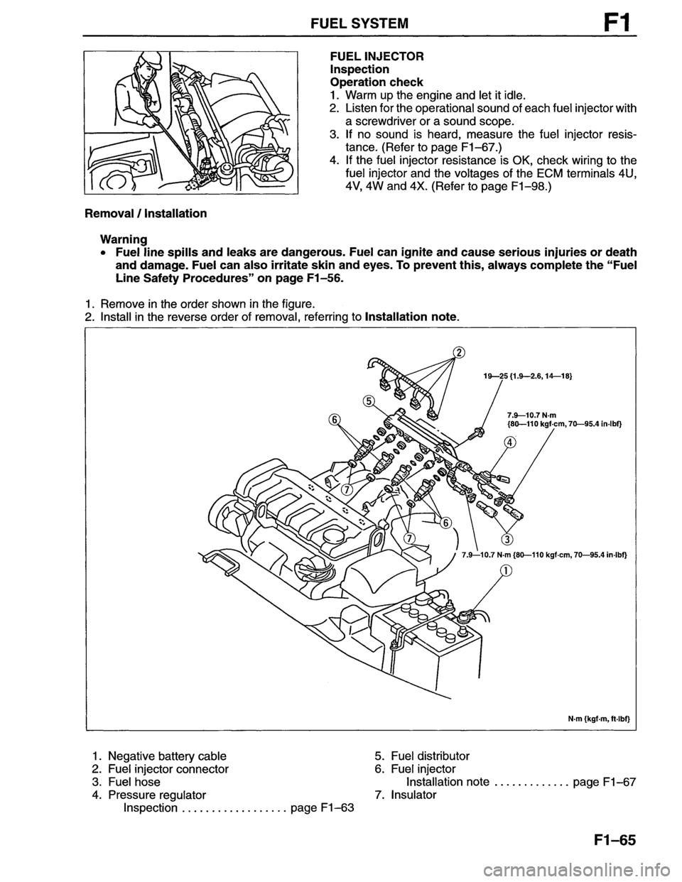 MAZDA MX-6 1996  Workshop Manual 