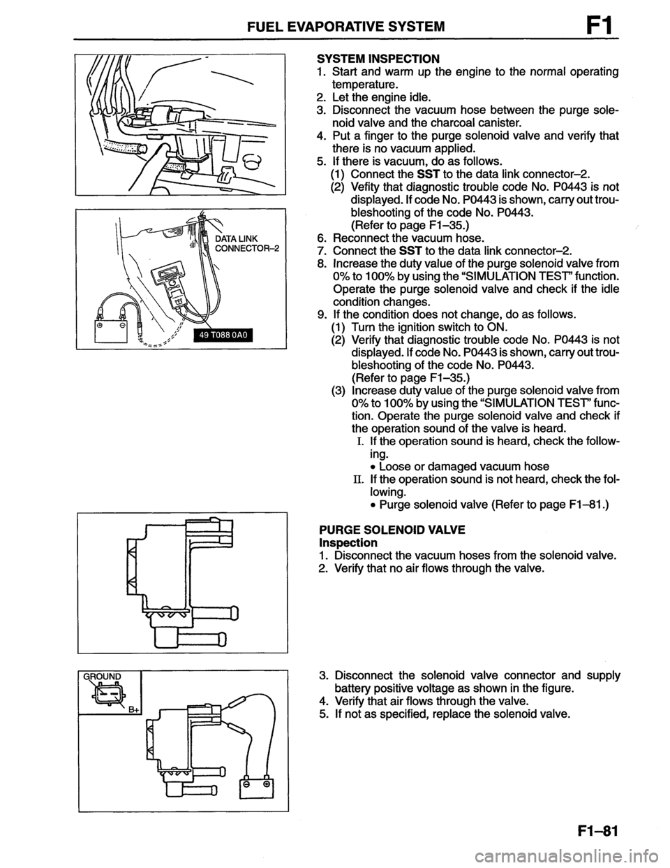 MAZDA MX-6 1996  Workshop Manual 