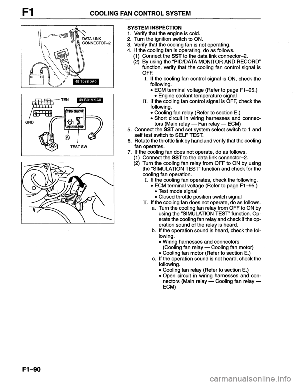 MAZDA MX-6 1996  Workshop Manual 