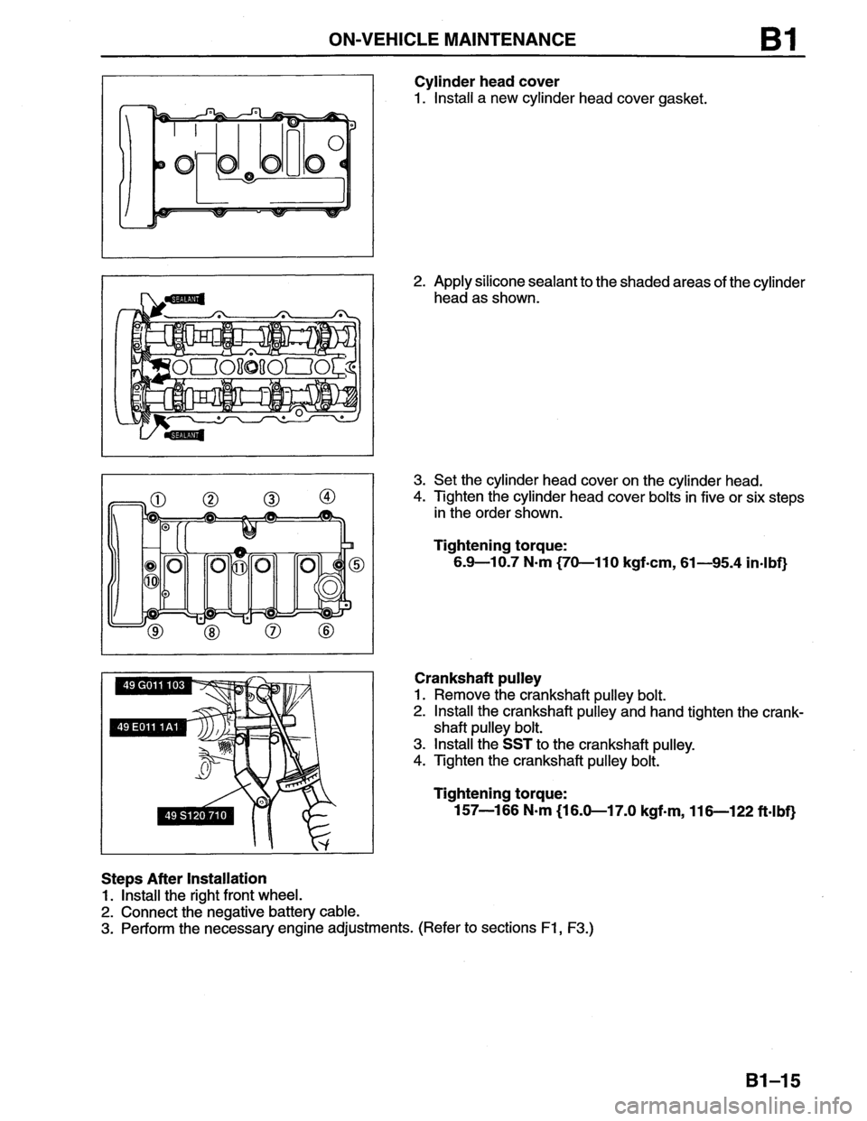 MAZDA MX-6 1996  Workshop Manual 