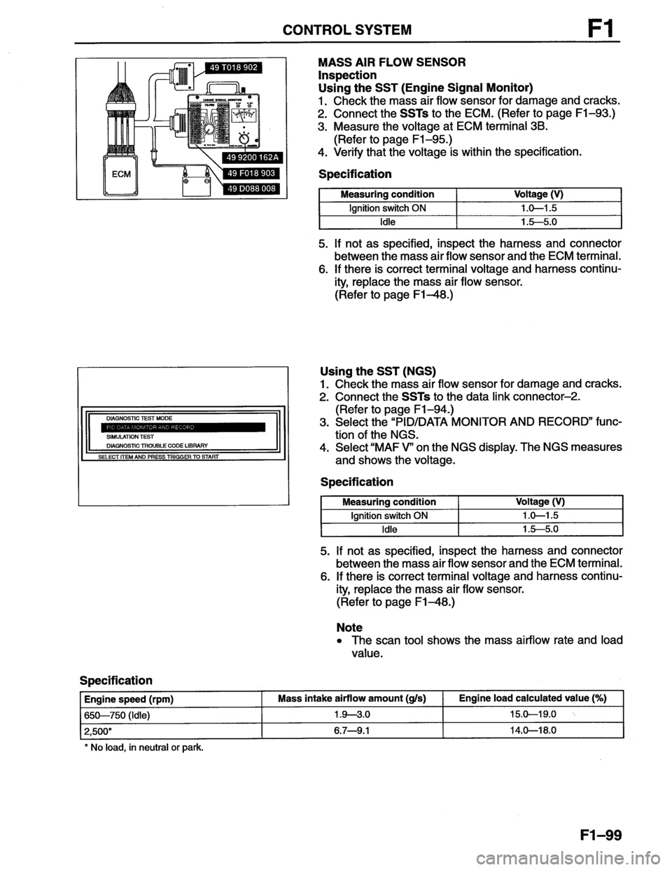 MAZDA MX-6 1996  Workshop Manual 