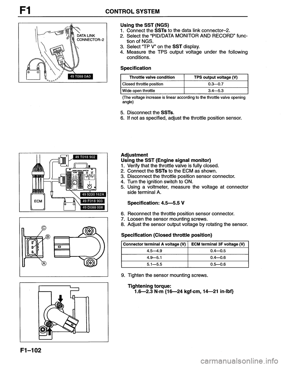 MAZDA MX-6 1996  Workshop Manual 