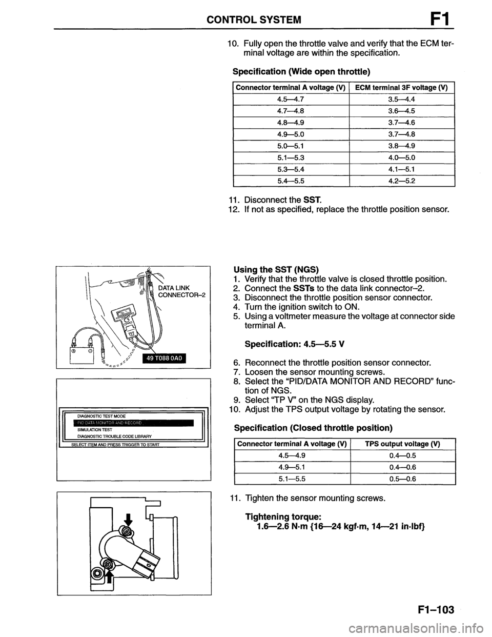 MAZDA MX-6 1996  Workshop Manual 