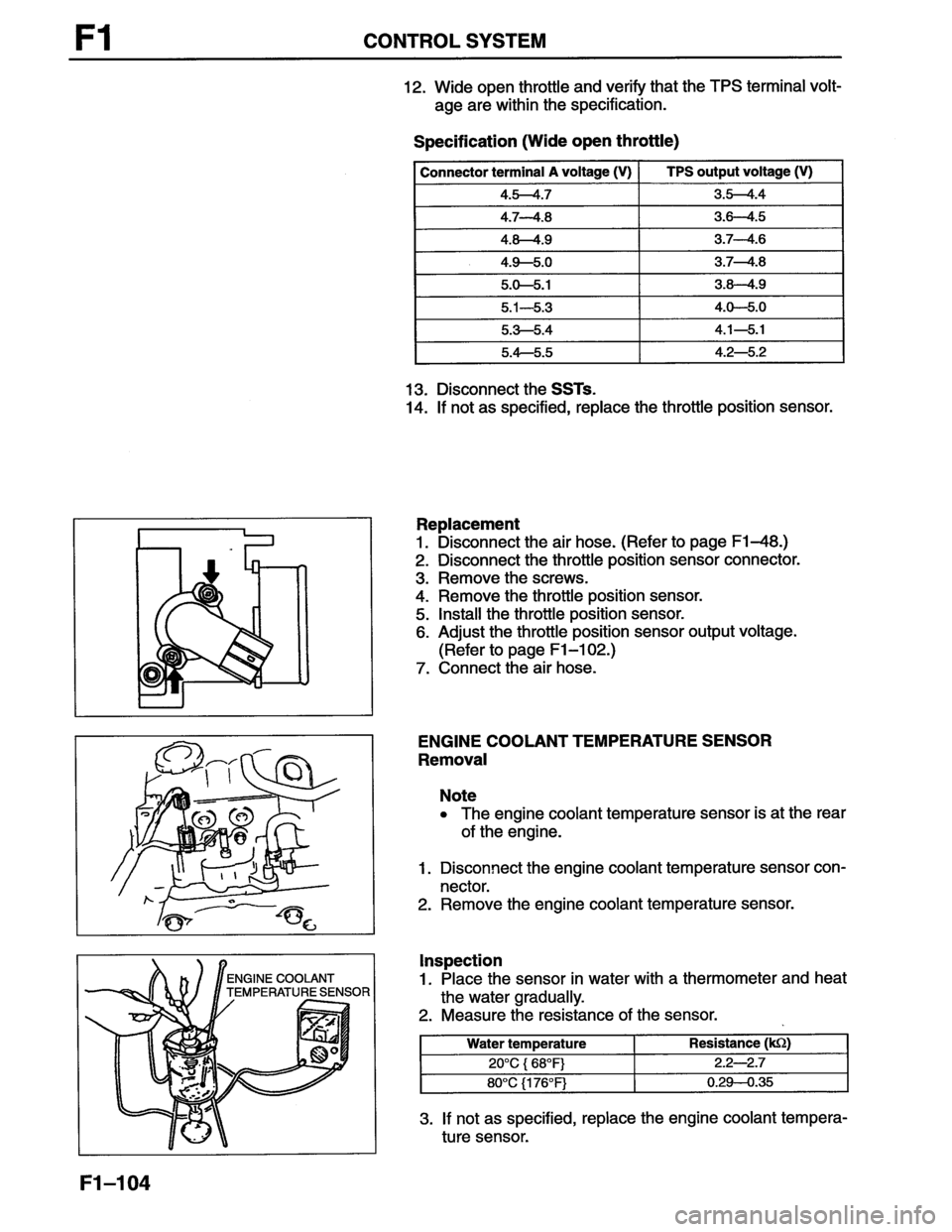MAZDA MX-6 1996  Workshop Manual 