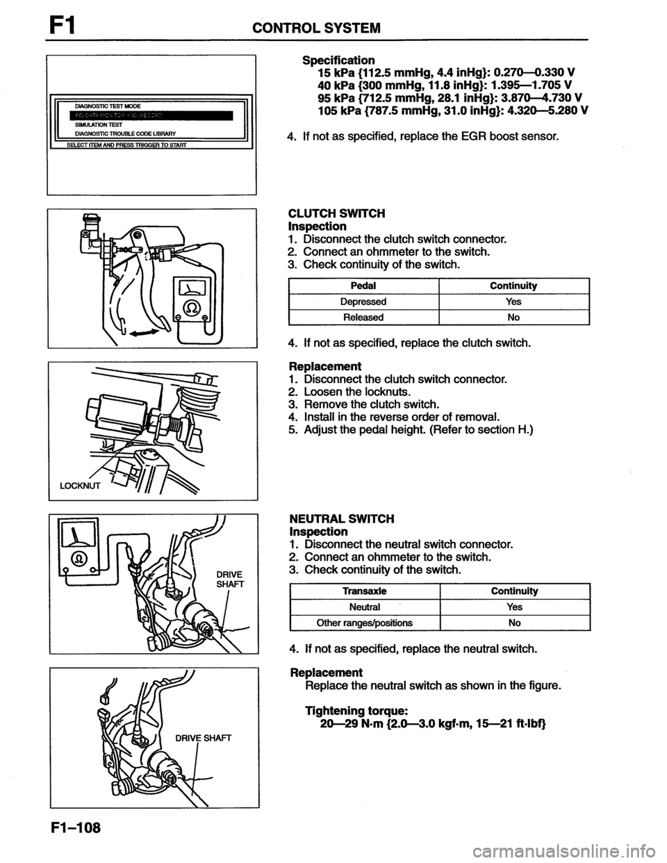 MAZDA MX-6 1996  Workshop Manual 