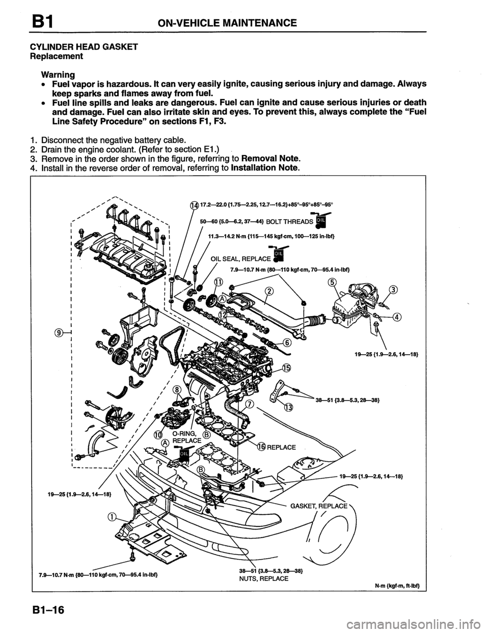 MAZDA MX-6 1996  Workshop Manual 