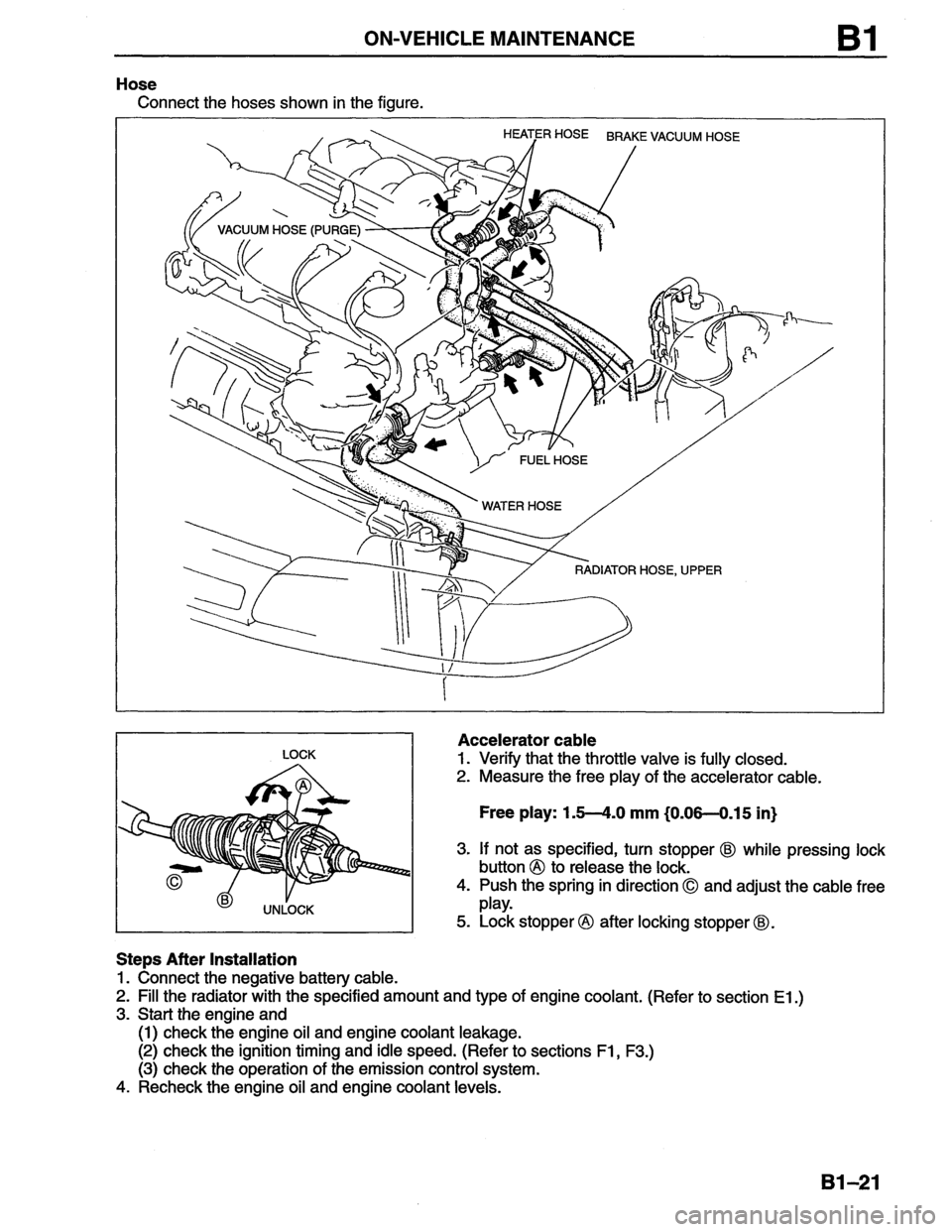 MAZDA MX-6 1996  Workshop Manual 