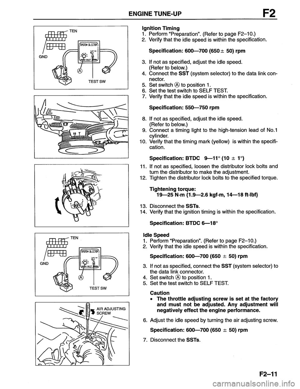 MAZDA MX-6 1996  Workshop Manual 
