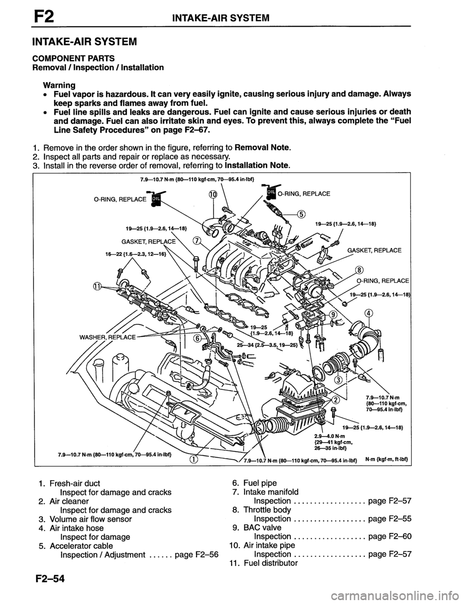 MAZDA MX-6 1996  Workshop Manual 