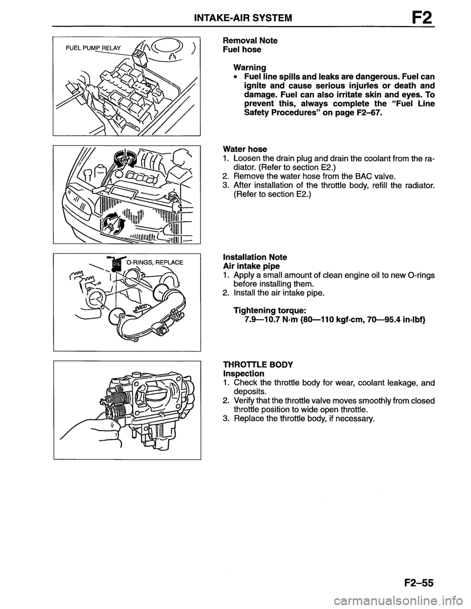 MAZDA MX-6 1996  Workshop Manual 