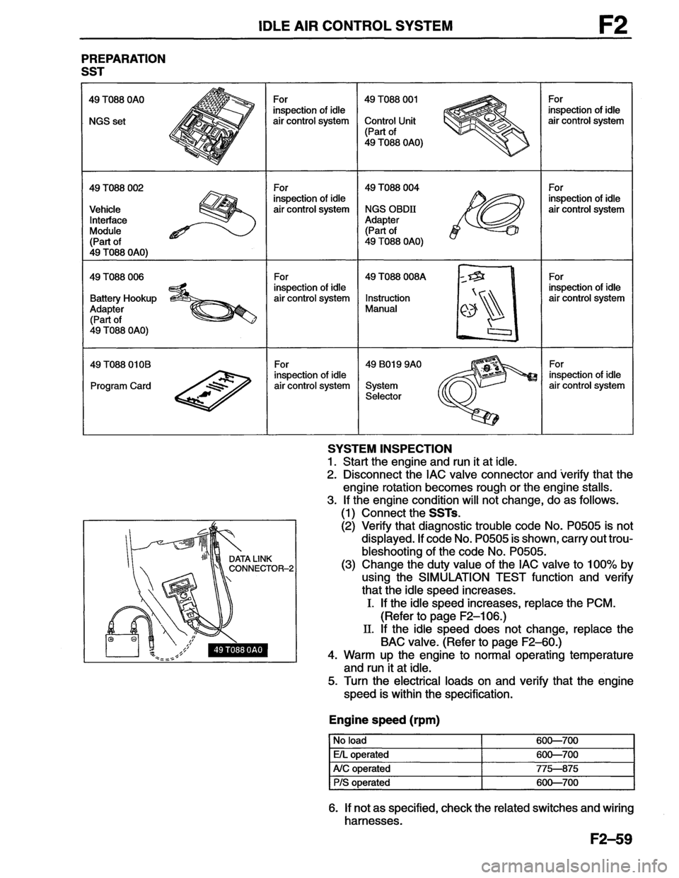 MAZDA MX-6 1996  Workshop Manual 