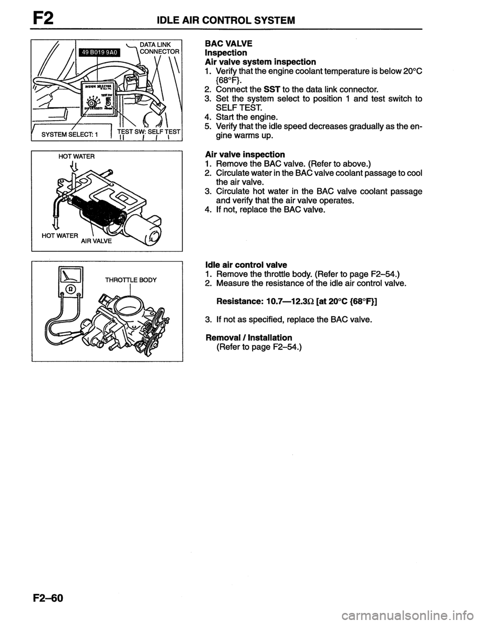 MAZDA MX-6 1996  Workshop Manual 