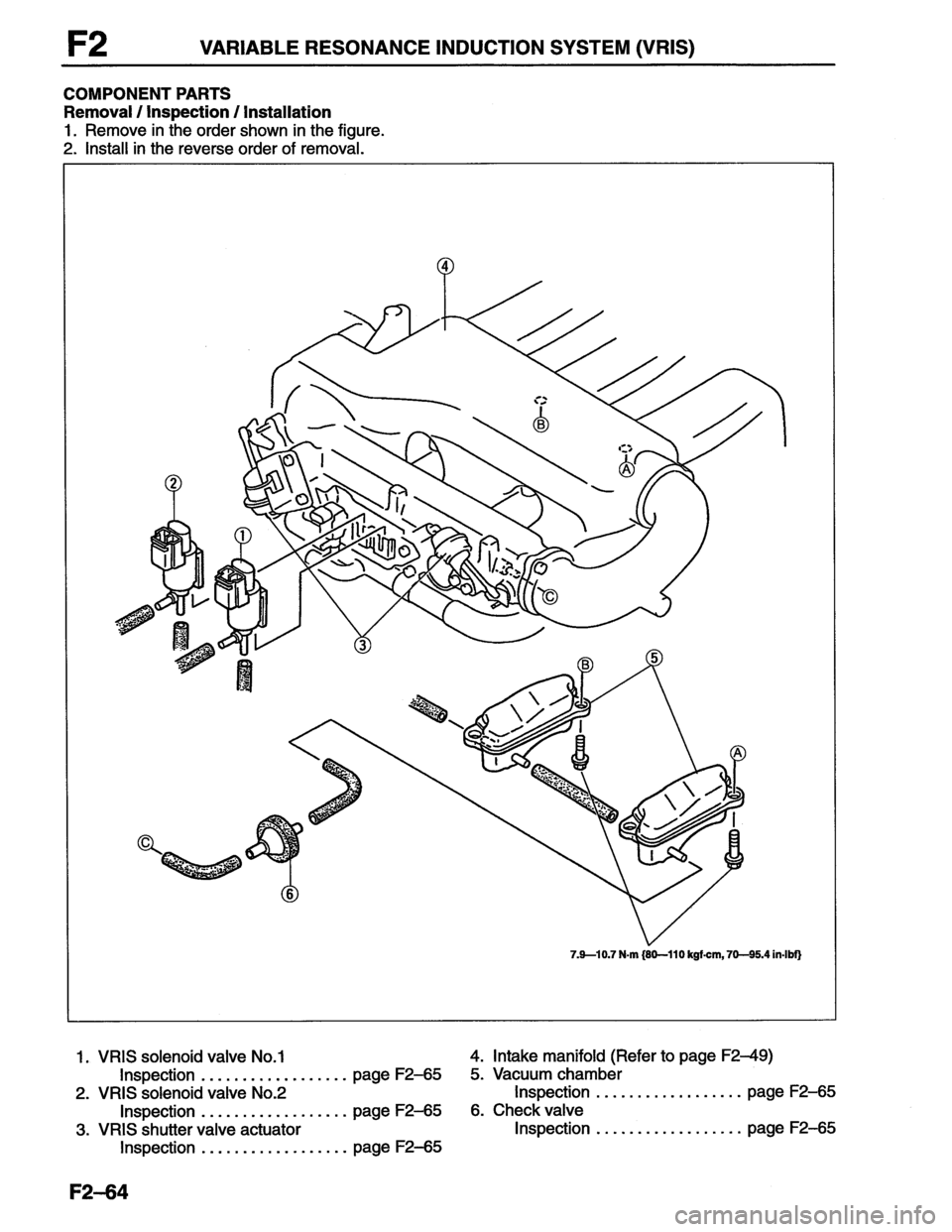 MAZDA MX-6 1996  Workshop Manual 