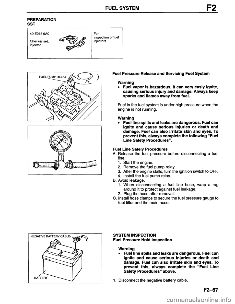 MAZDA MX-6 1996  Workshop Manual 
