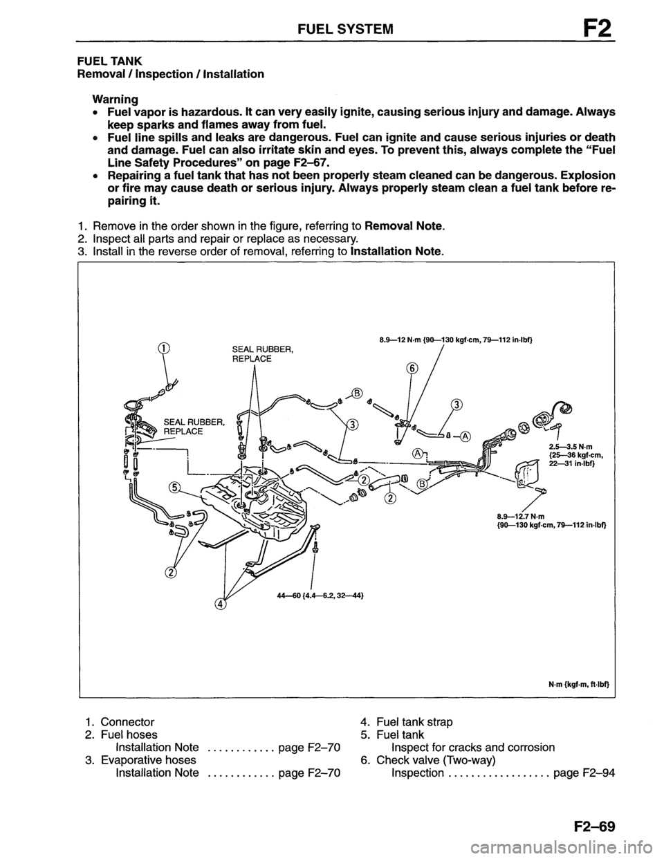 MAZDA MX-6 1996  Workshop Manual 