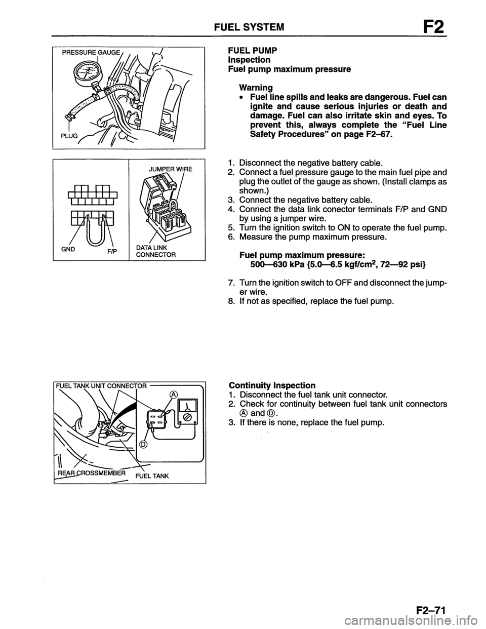 MAZDA MX-6 1996  Workshop Manual 