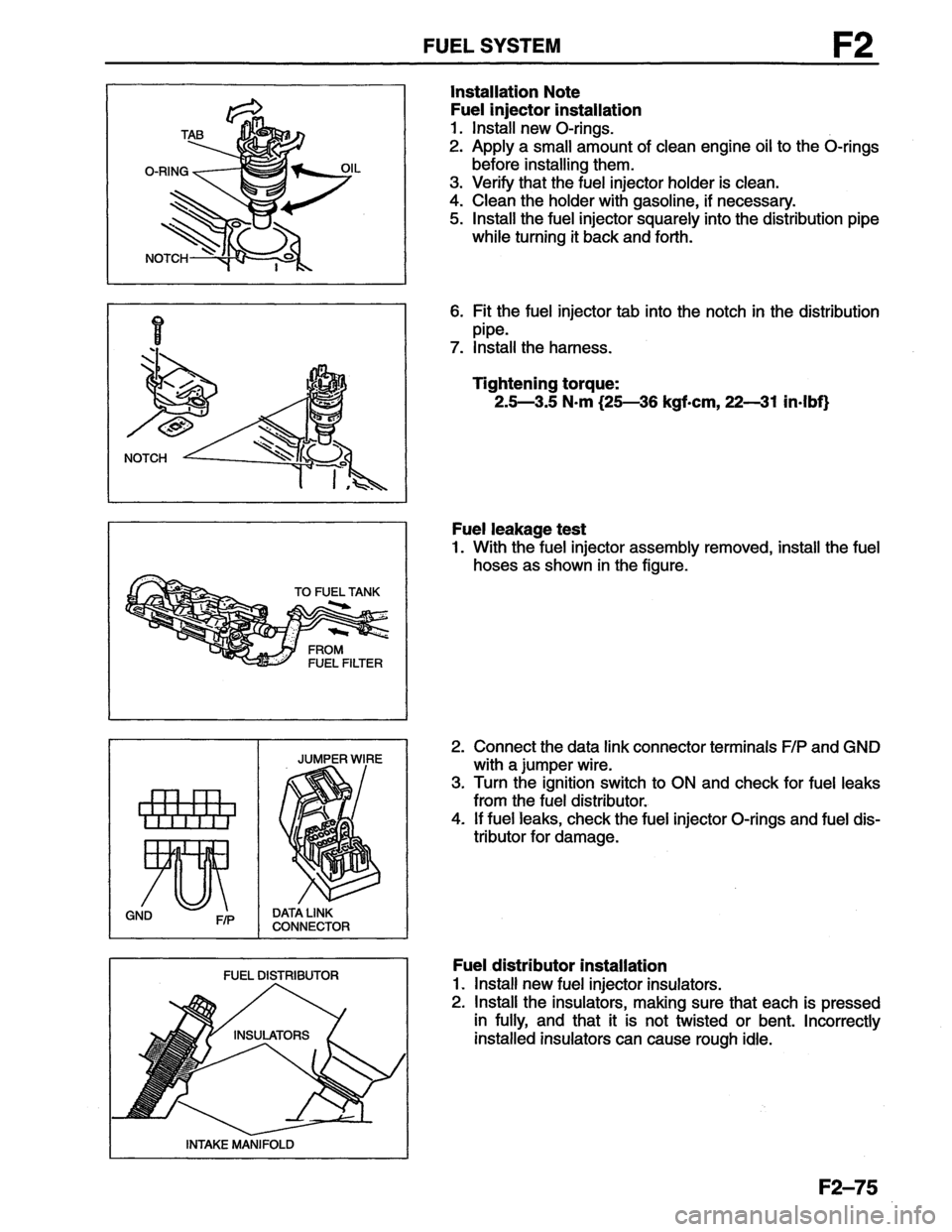 MAZDA MX-6 1996  Workshop Manual 