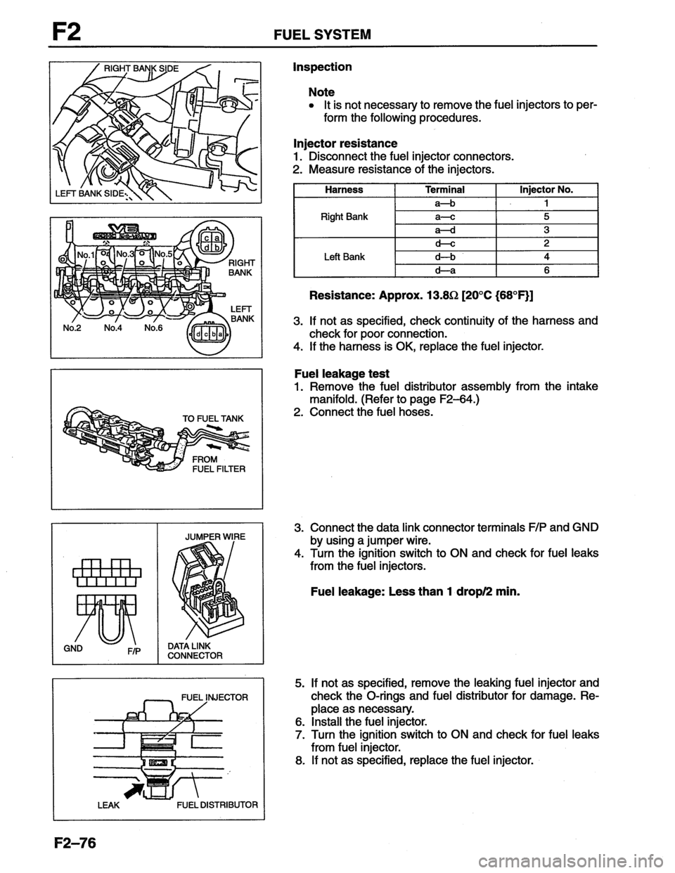 MAZDA MX-6 1996  Workshop Manual 