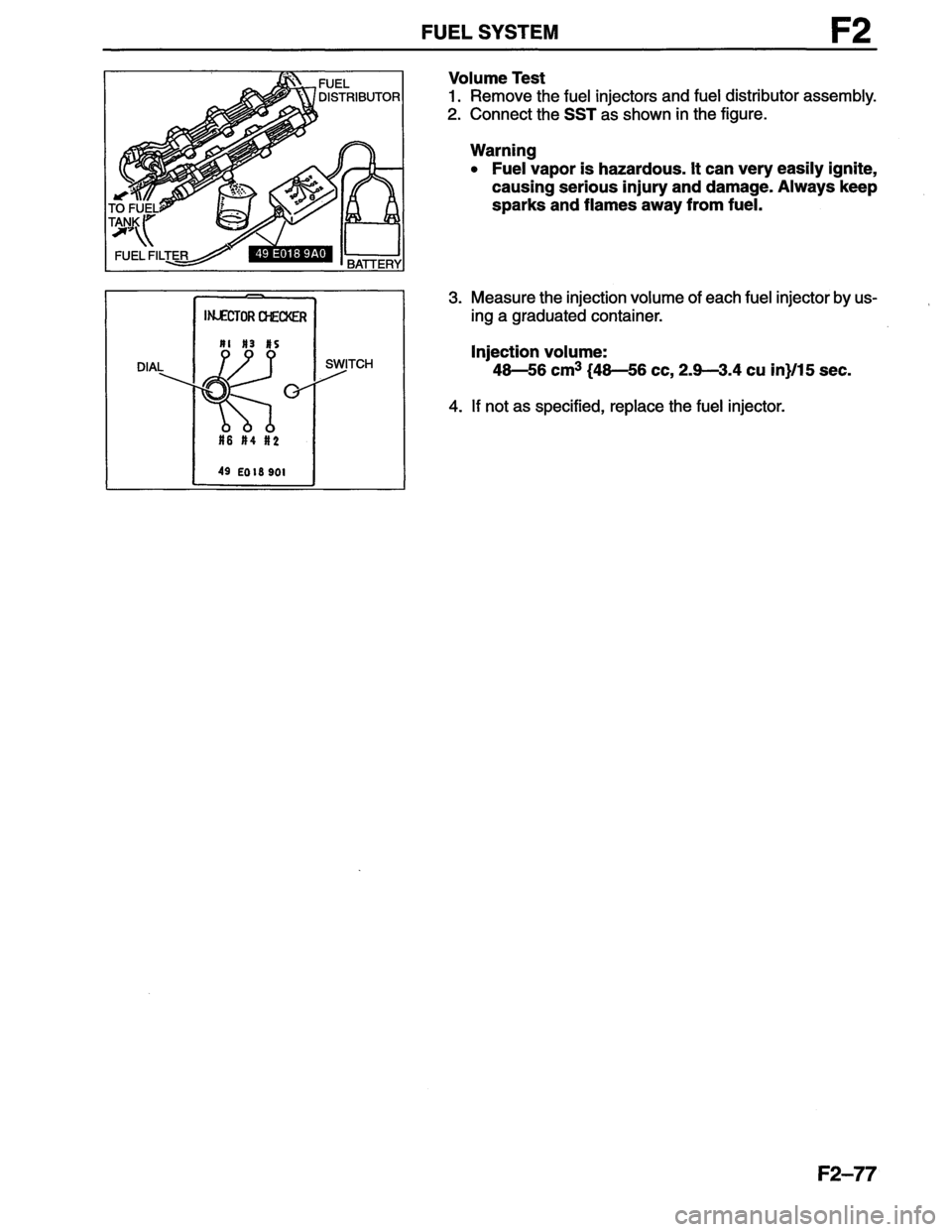 MAZDA MX-6 1996  Workshop Manual 