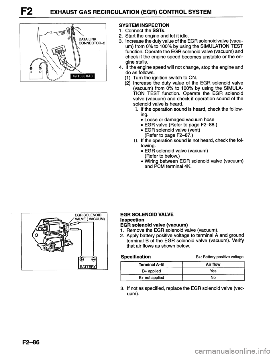 MAZDA MX-6 1996  Workshop Manual 
