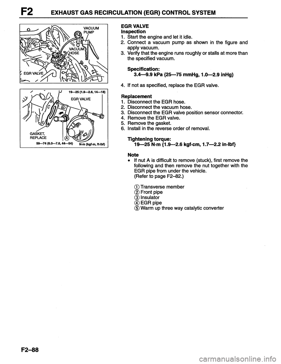 MAZDA MX-6 1996  Workshop Manual 