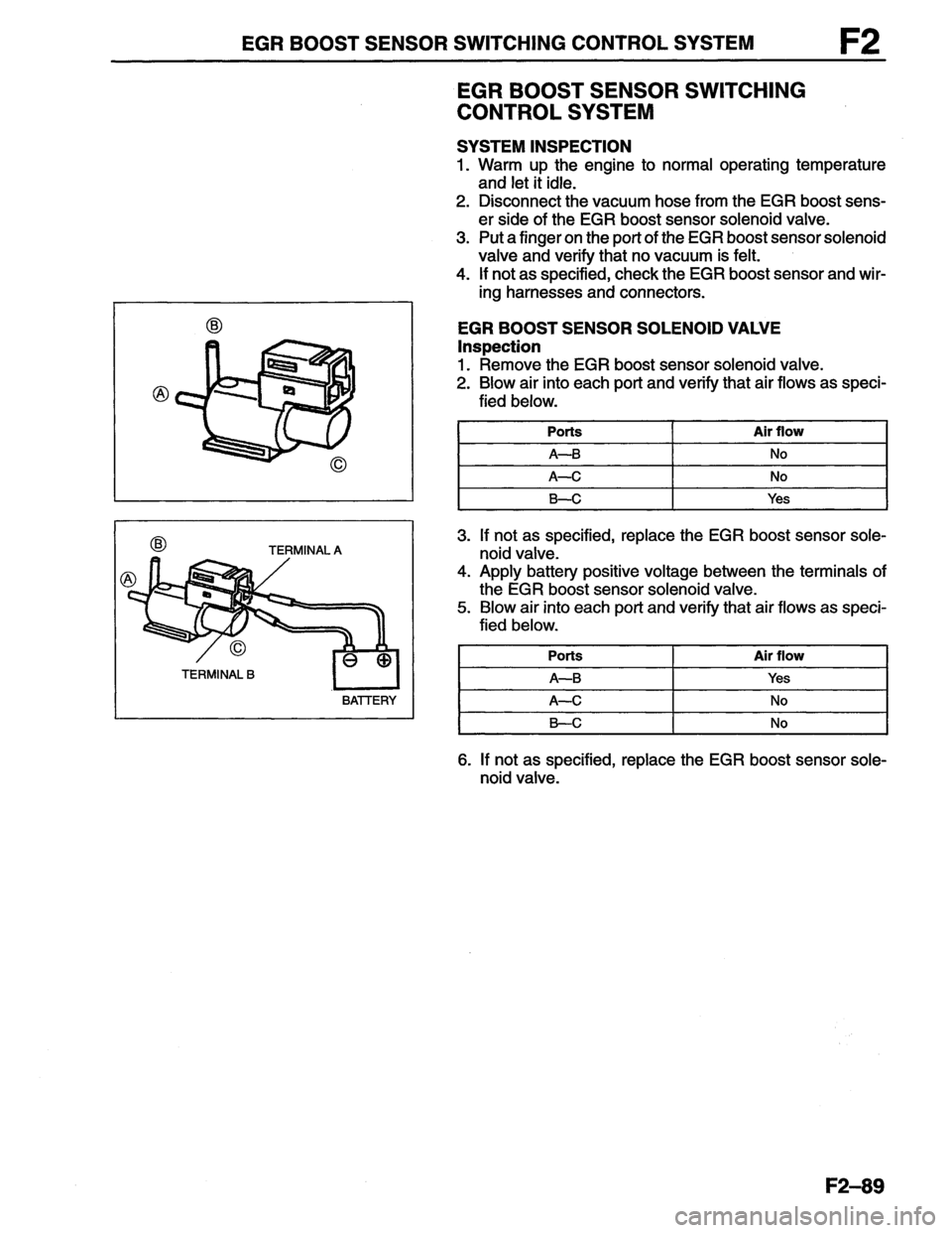 MAZDA MX-6 1996  Workshop Manual 