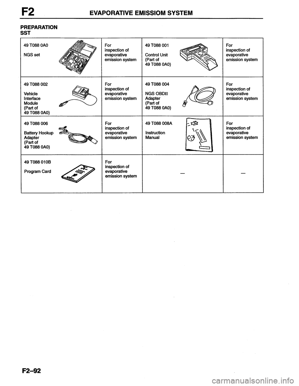 MAZDA MX-6 1996  Workshop Manual 