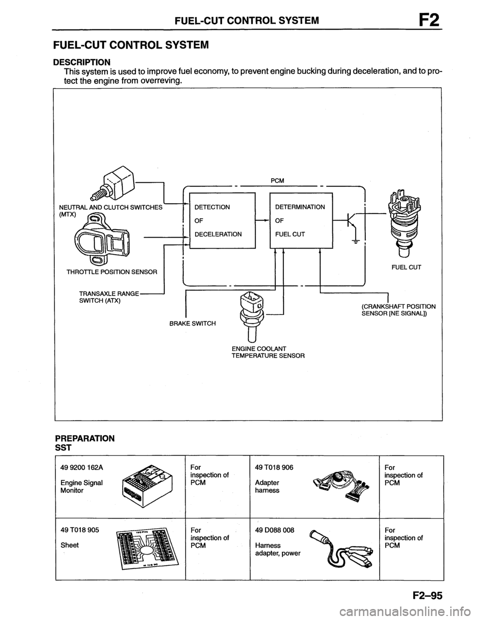 MAZDA MX-6 1996  Workshop Manual 