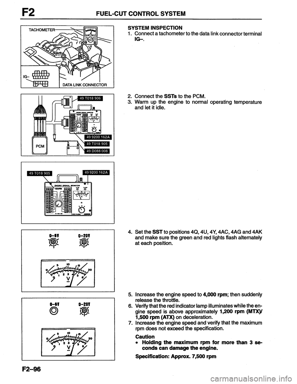 MAZDA MX-6 1996  Workshop Manual 