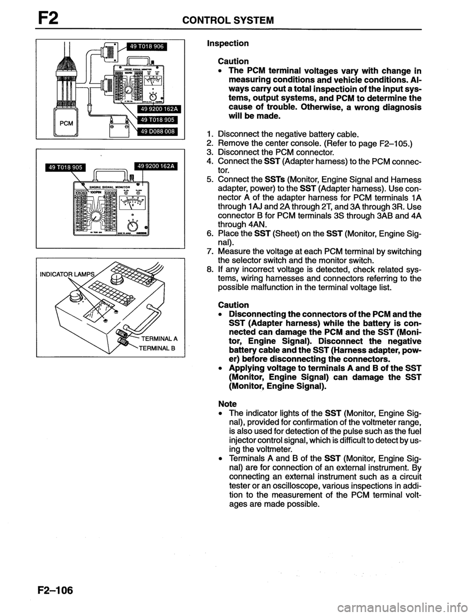 MAZDA MX-6 1996  Workshop Manual 