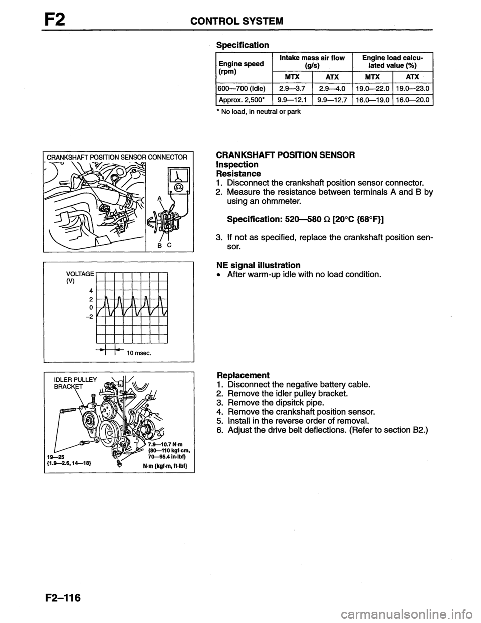 MAZDA MX-6 1996  Workshop Manual 