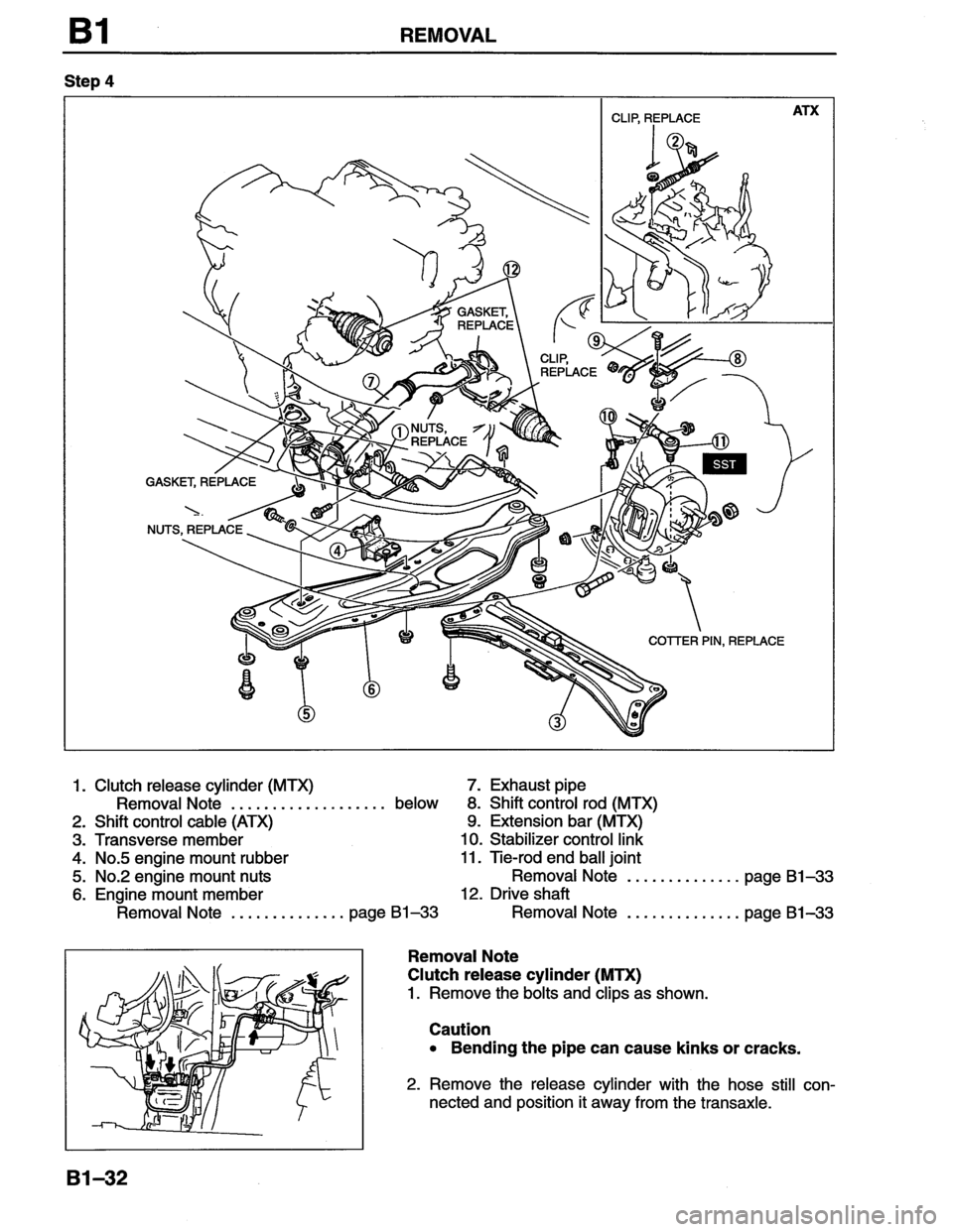 MAZDA MX-6 1996  Workshop Manual 