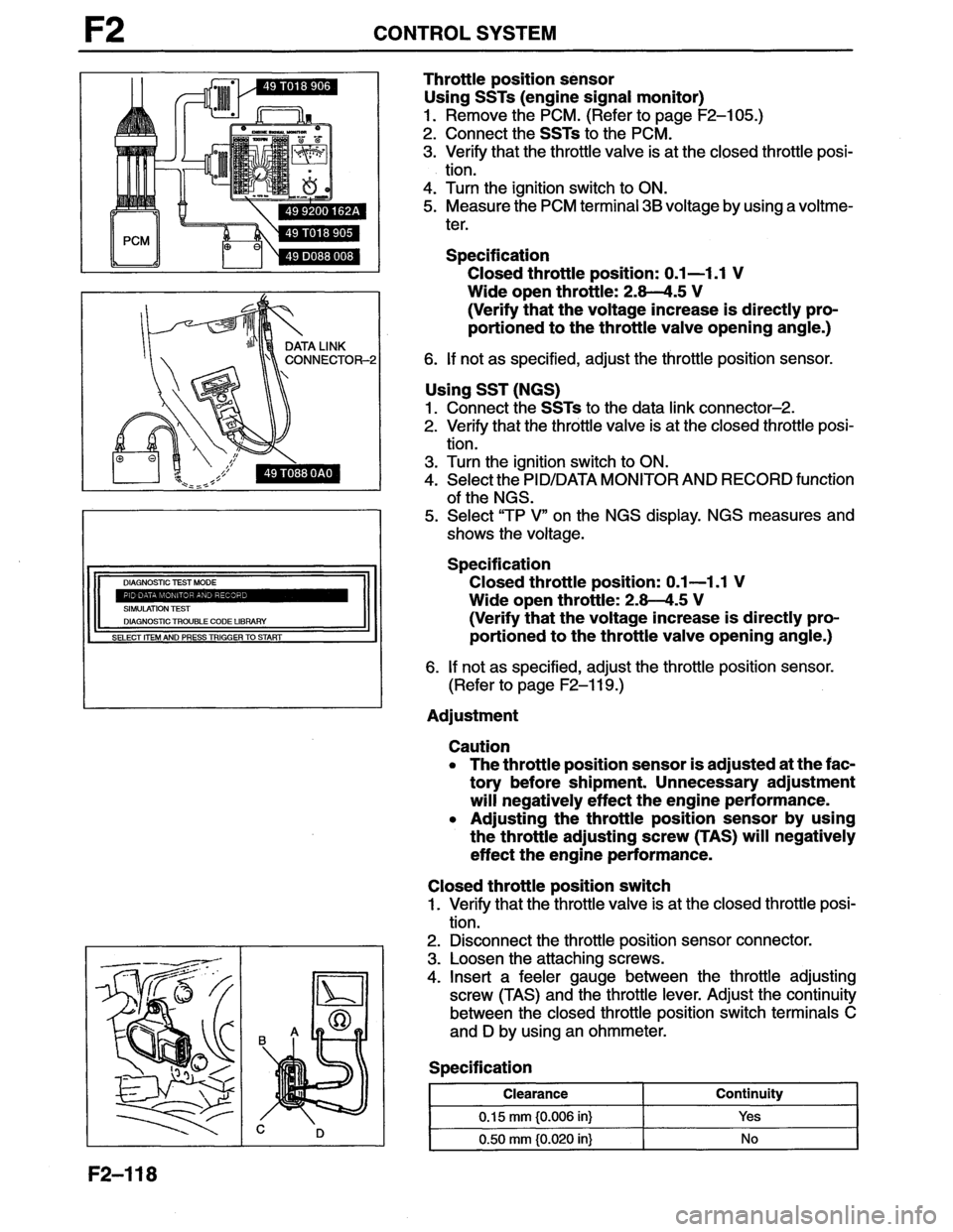 MAZDA MX-6 1996  Workshop Manual 