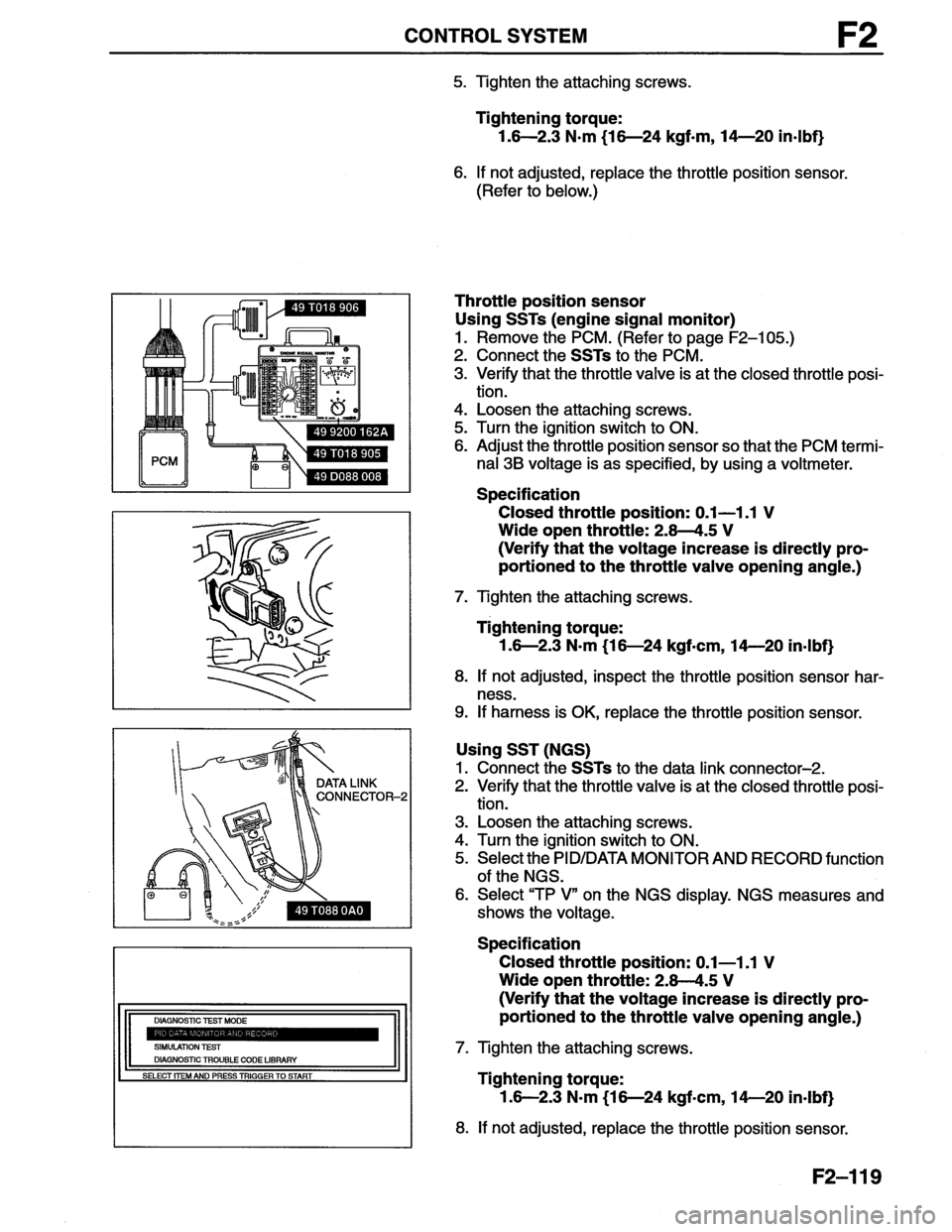 MAZDA MX-6 1996  Workshop Manual 