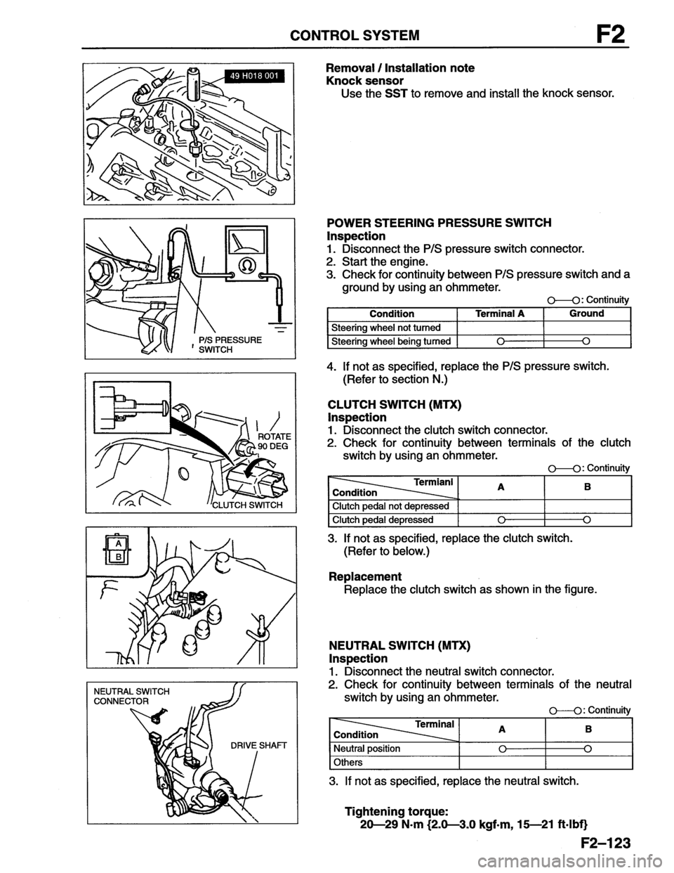 MAZDA MX-6 1996  Workshop Manual 
