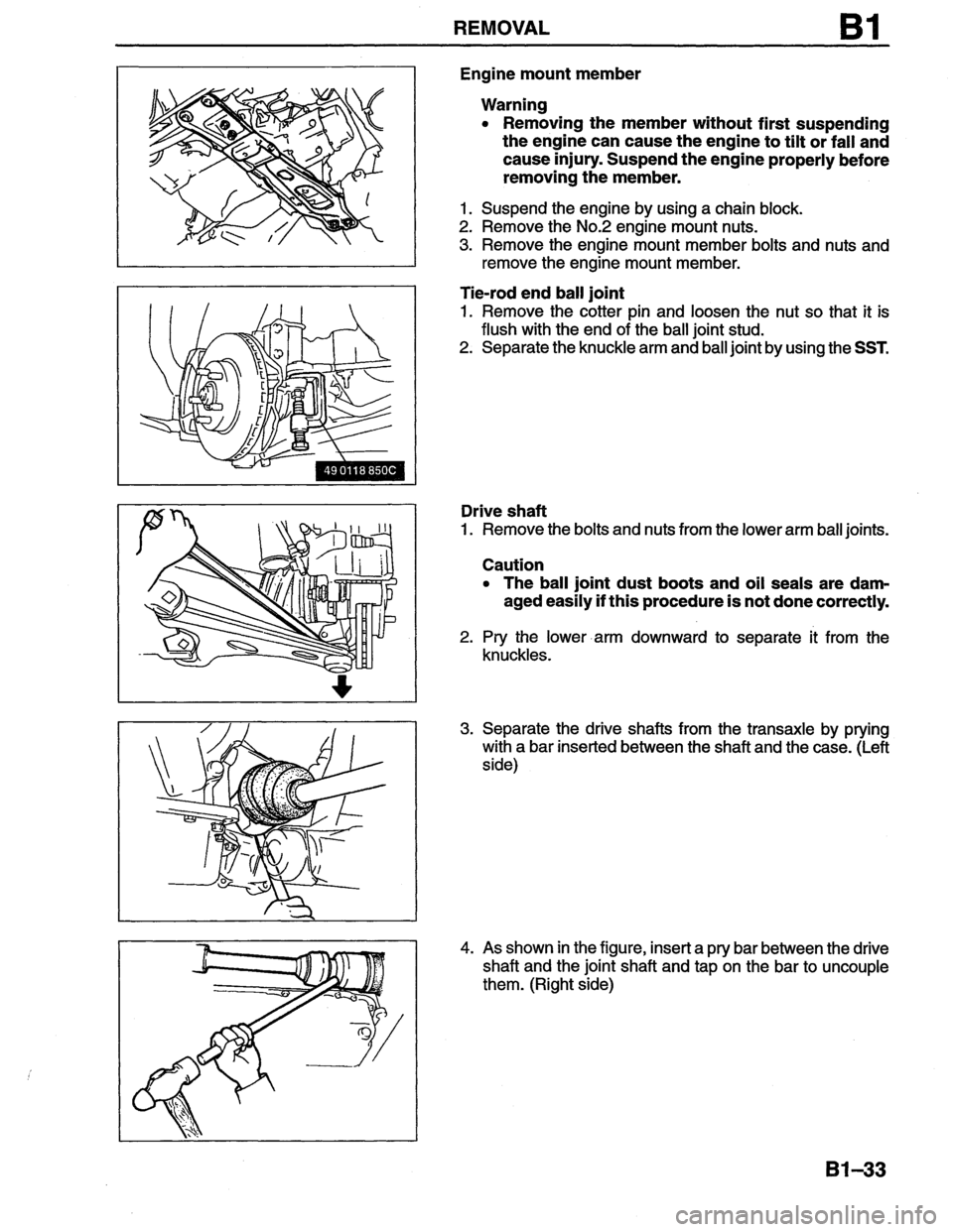 MAZDA MX-6 1996  Workshop Manual 