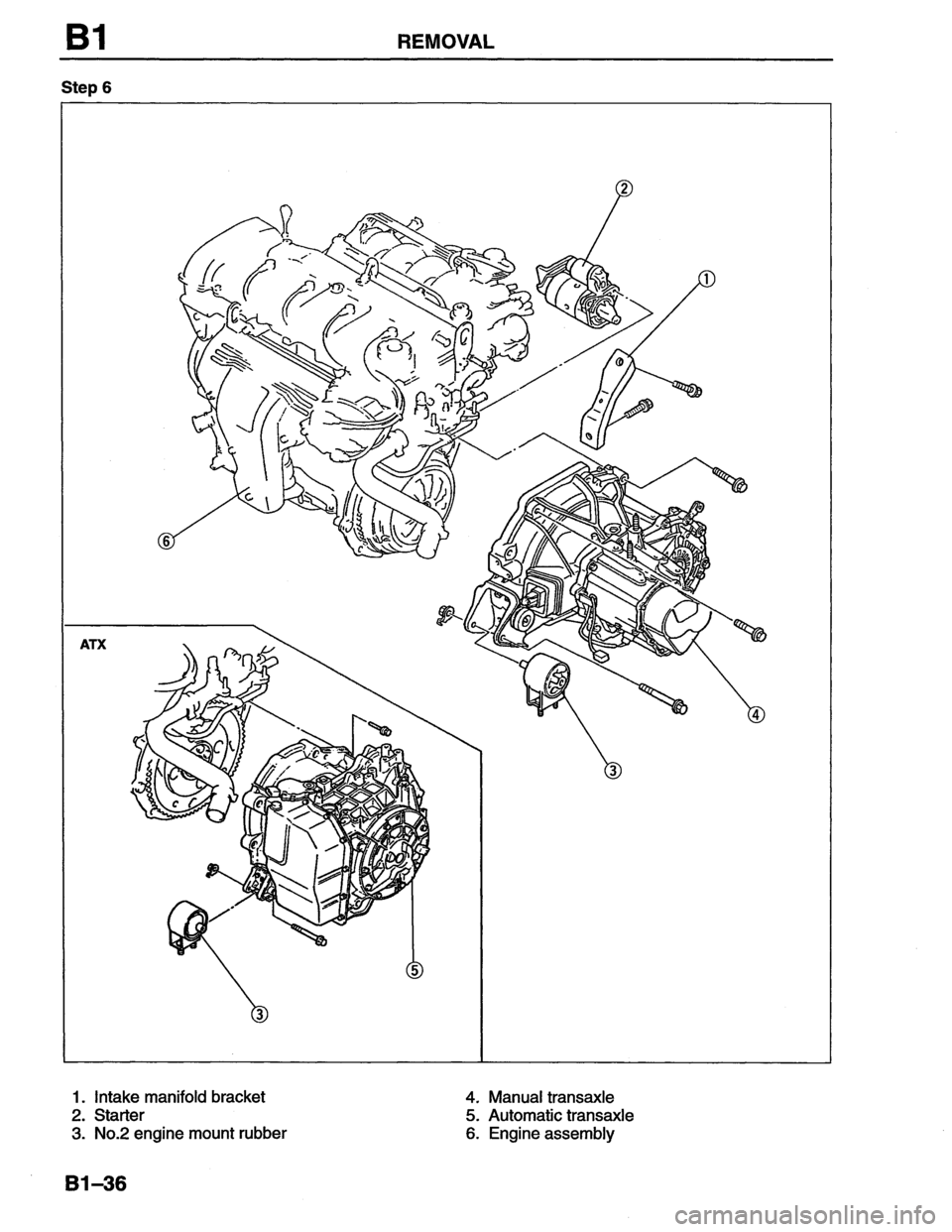 MAZDA MX-6 1996  Workshop Manual 