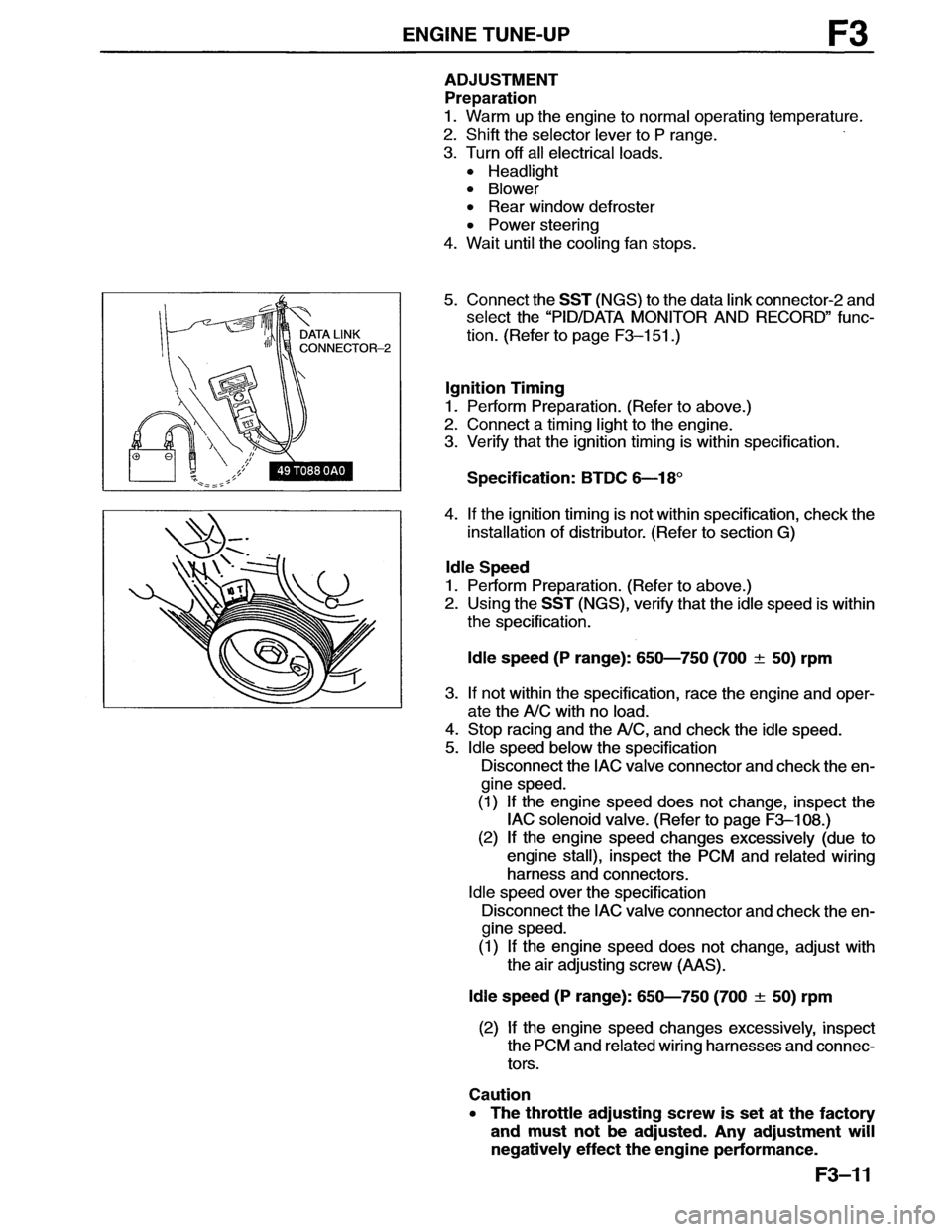MAZDA MX-6 1996  Workshop Manual 