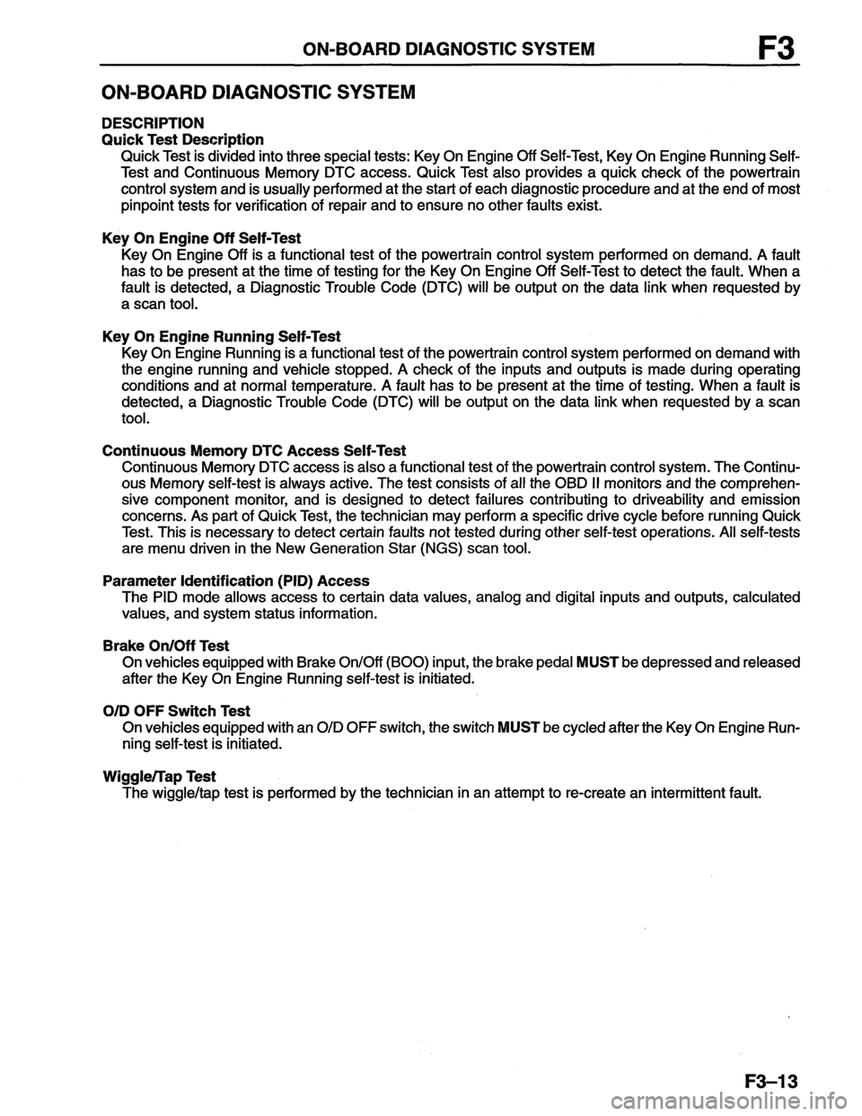 MAZDA MX-6 1996  Workshop Manual 