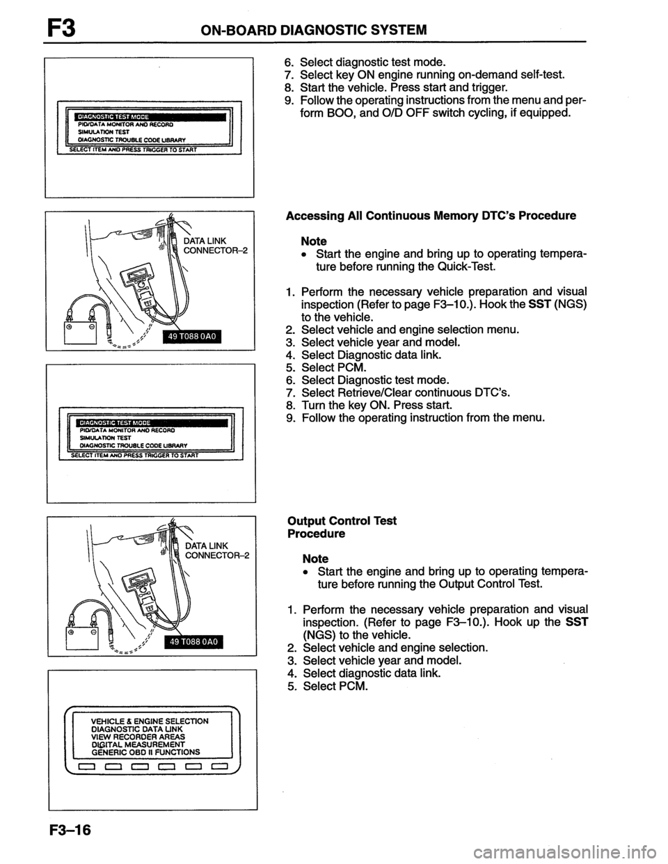 MAZDA MX-6 1996  Workshop Manual 