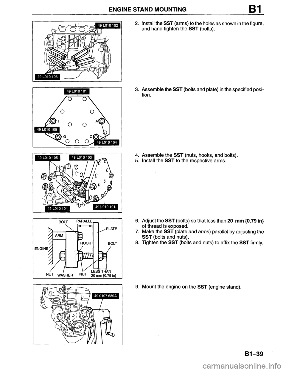 MAZDA MX-6 1996  Workshop Manual 