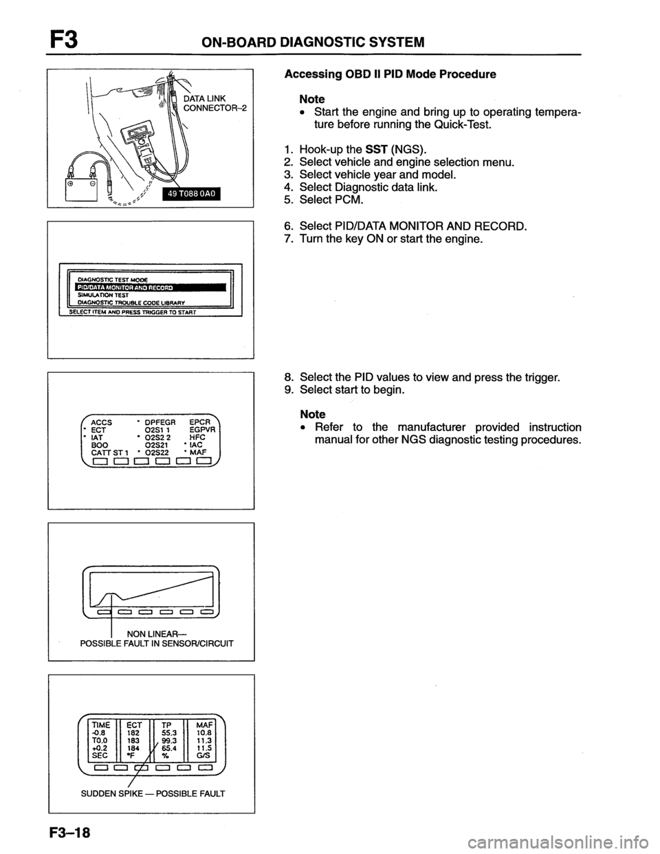MAZDA MX-6 1996  Workshop Manual 