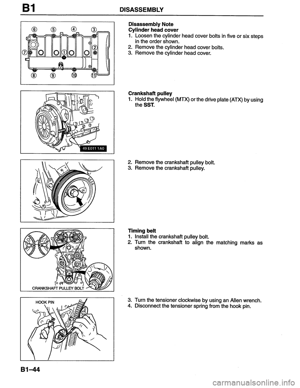 MAZDA MX-6 1996  Workshop Manual 
